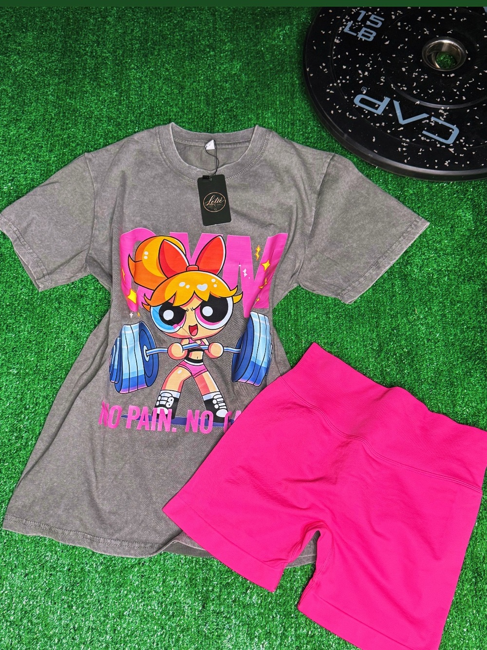 Women's Hot Pink Athletic Shorts — High-Waist Performance Biker Shorts